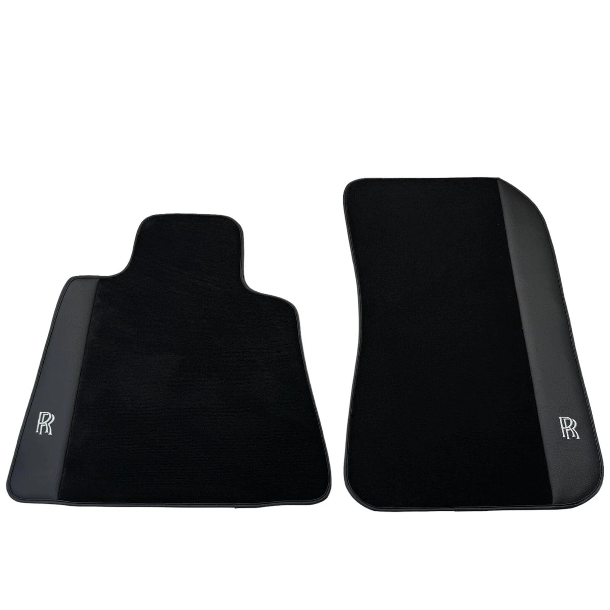 Black Floor Mats for Rolls Royce Spectre with Leather by AutoWin (2023-2024)