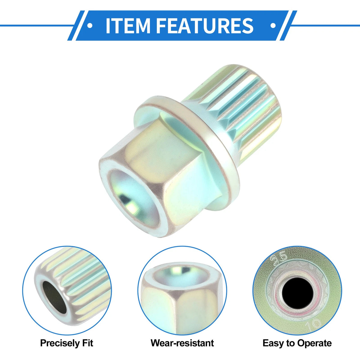 35/19PT Wheel Lock Lug Nut for BMW Anti Theft Removal Key (2010-2023)