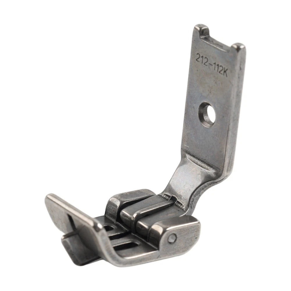 Double Needle Center Edge Foot with Spring Guide for SINGER 112W, JUKI LH-515