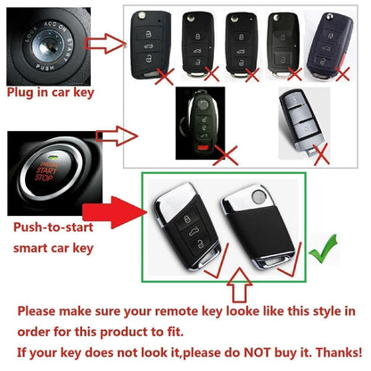Carbon Fiber Key Case for 2017-2018 Volkswagen Magotan (2017-2018)