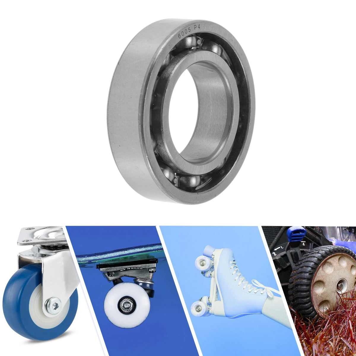 25x47x12mm 1pc Deep Groove Ball Bearings for Scooter Skateboard Wheel