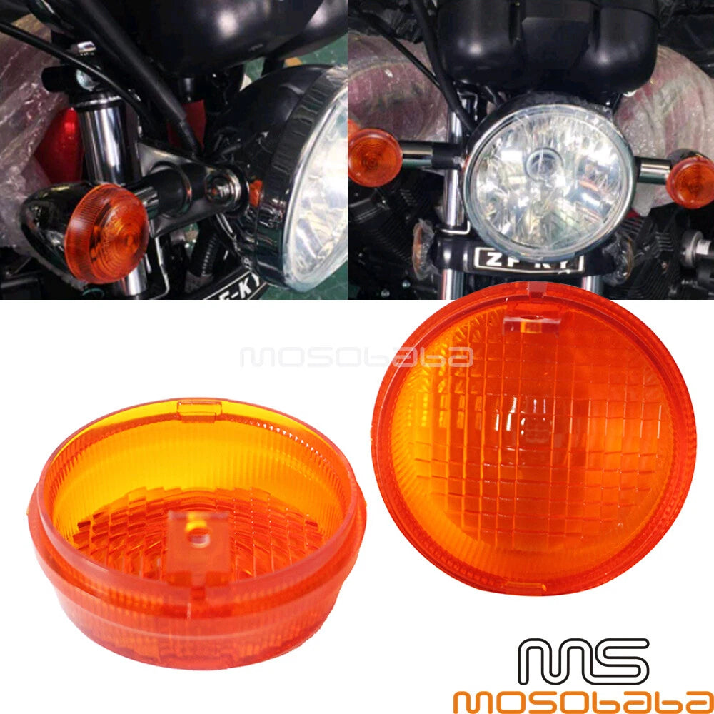 Turn Signal Light Lenses Cover for Honda Shadow Spirit VT750 (2001-2007)