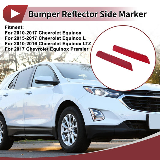 1 Pair Rear Left & Rear Right Bumper Reflectors for Chevrolet Equinox