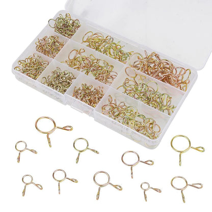 250pcs 5-14mm Fuel Line Hose Spring Clip Clamps
