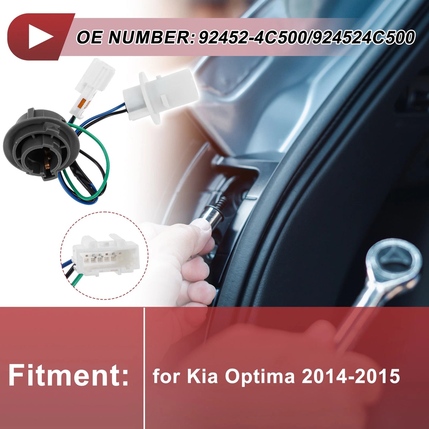 Backup Reverse Light Socket Wiring for Kia Optima (2014-2015)