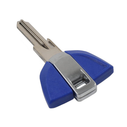 Uncut Blank Blade Key Blue for BMW G310GS, G310R, GT, F700, F800GS, C650