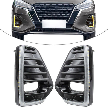LED Daytime Running Lights w/ Turn Signal for Nissan Kicks (2021)