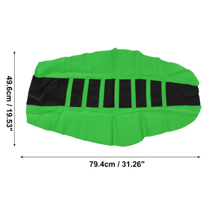 Seat Cover Anti Slip Cushion for Universal Motorcycle Dirt Bike Green Black