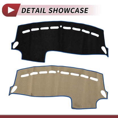 Dashboard Cover Mat for Volvo V40 2013-2017 Sun Protector Pad Black Blue