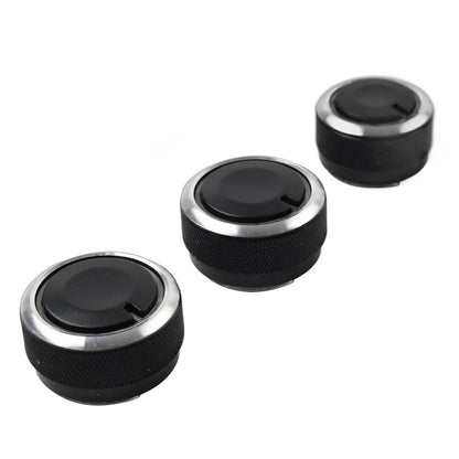 3 x ABS Air Conditioning Knob Switch Decor for VW Polo (2004-2013)