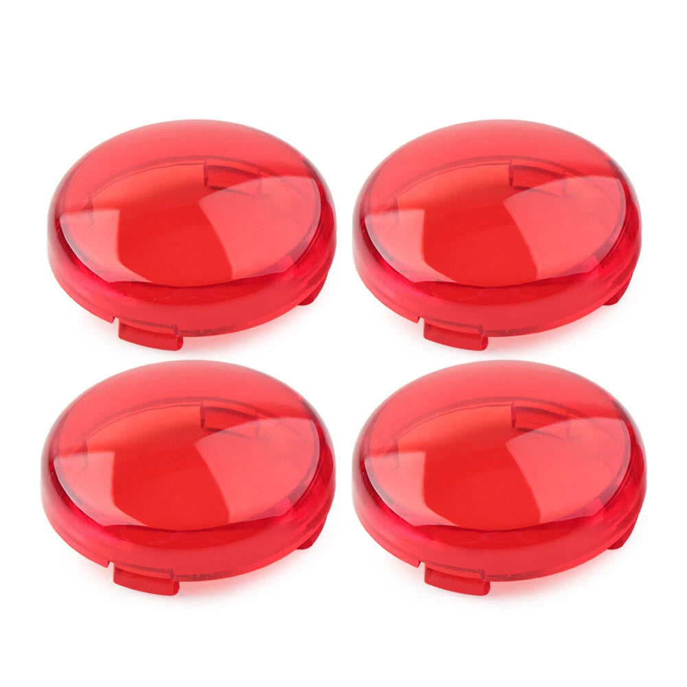 4 x Turn Signal Lens Light Covers for Harley Touring Softail Dyna