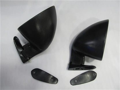 Matte Black California Classic Car Door Wing Rearview Side Mirrors
