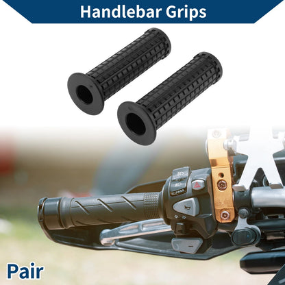 7/8 22mm Motorcycle Hand Grips Cover Handlebar Rubber Black for Motorcycle