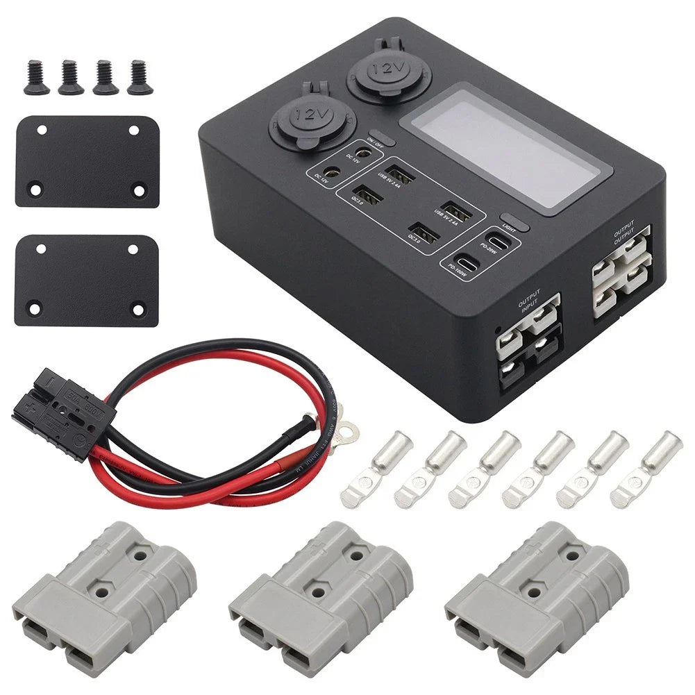 12V Power Box 100W Fast USB Charger for Boats - Quick Installation