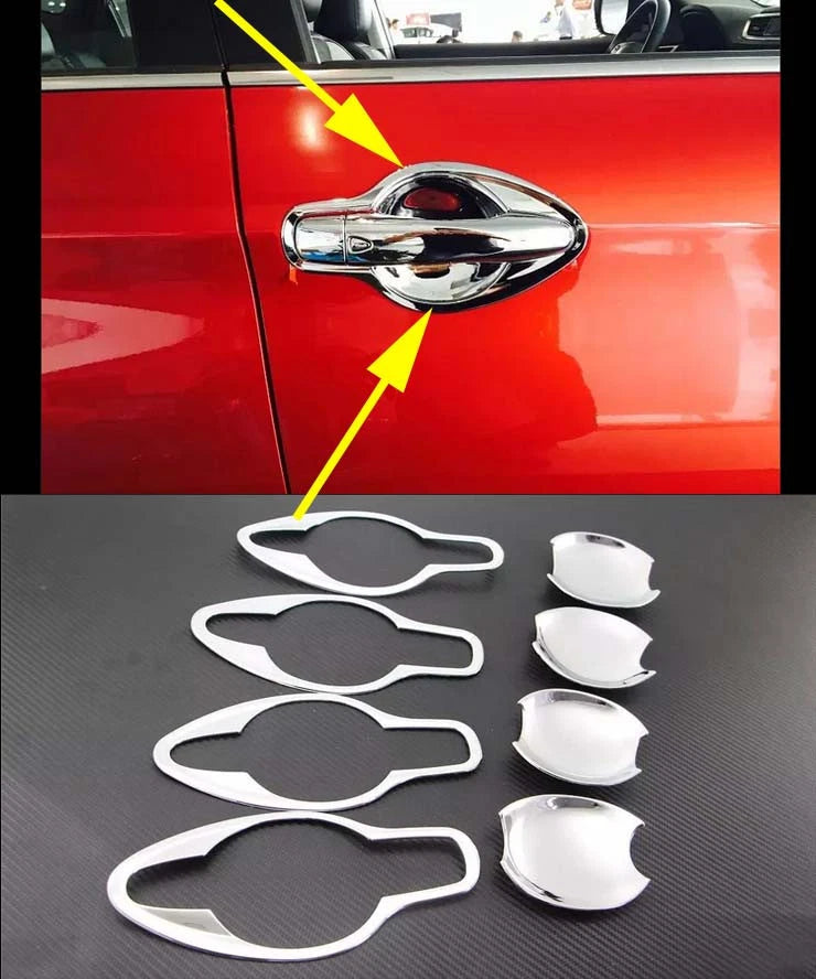 Chrome Door Handle Bowl Cover Trim for Nissan Qashqai Rogue Sport (2014-2021)