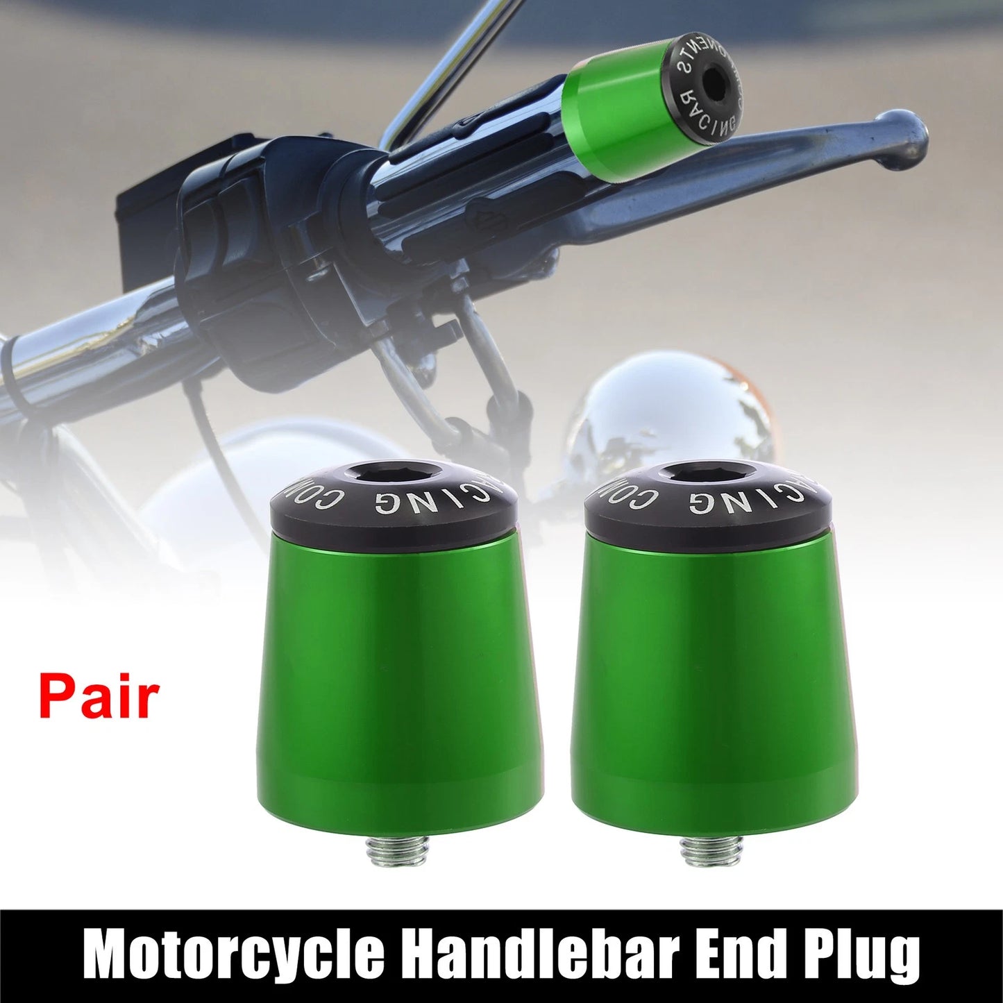 2 x Pair Handlebar End Plugs for Kawasaki Ninja 400 (2018–2021)