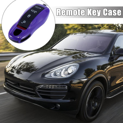 Purple Car Remote Key Cover Fob Case Shell for Porsche Cayenne Panamera