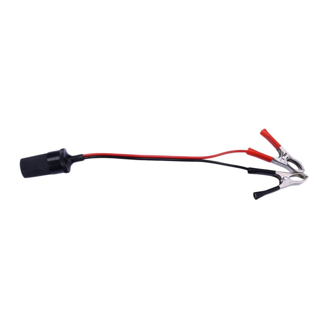 1x Car Battery Alligator Clamp Cable Clip Cigarette Lighter Adapter 12V