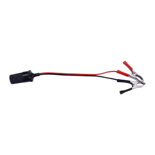 1x Car Battery Alligator Clamp Cable Clip Cigarette Lighter Adapter 12V