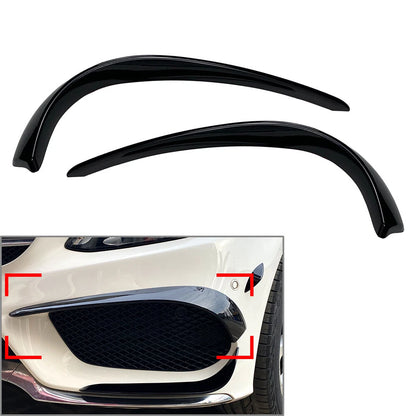 Fog Light Cover Trim for Mercedes Benz C-Class W205 (2015-2018) Black