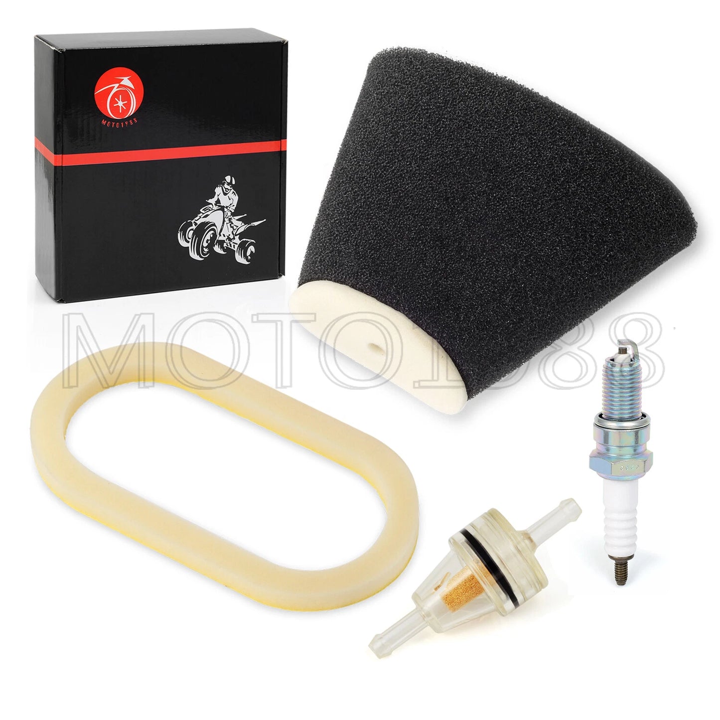 2 x Air Filter & Spark Plug for Yamaha Raptor 660R (2001–2005)