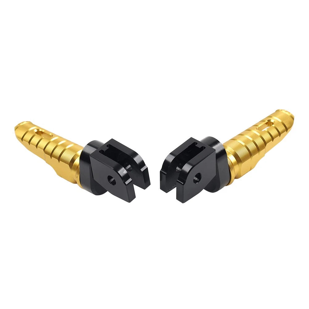 Gold Front Footrests Pegs for Ducati Monster 1100 2009-2013, 821, 1200 2014-2020