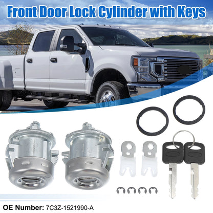 Door Lock Cylinder Tumbler w/Key Set for Ford F150 F250 F350 (2004-2023)