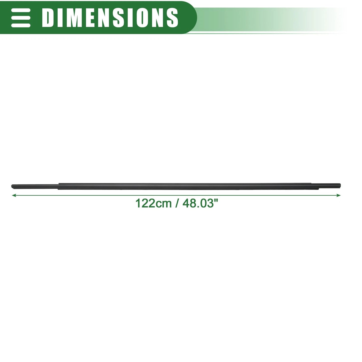 Rear Left Door Window Belt Weatherstrip for Toyota Sienna (2011-2020)