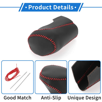 Gear Shift Knob Cover 1 Pc for Chevrolet Malibu (2016-2020) Black Red