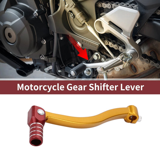 Folding Gear Shifter Lever for Kayo T6 Gold Tone Red