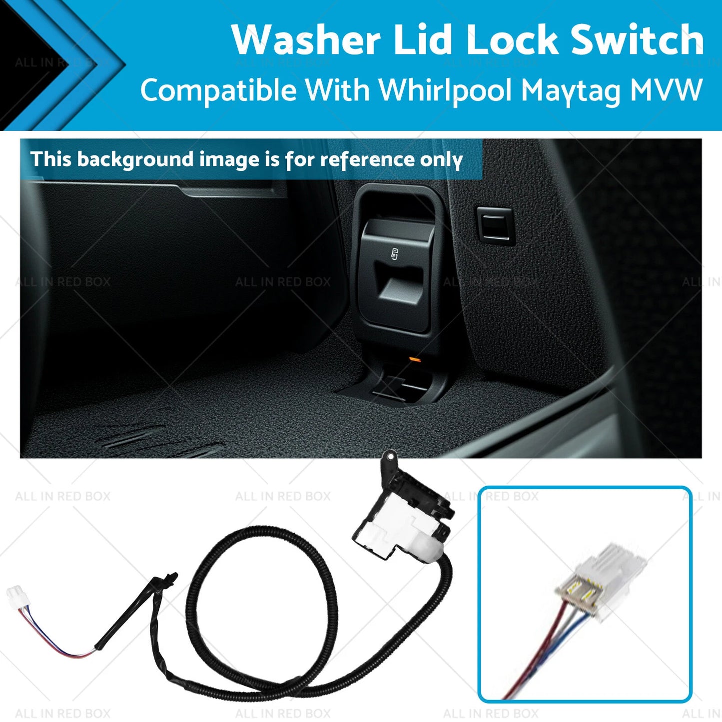 Washer Lid Lock Switch for Whirlpool WTW5010LW0 WTW5015LW0 WTW5057LW0 (2015-2023)