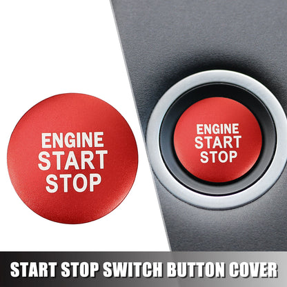 Engine Start Stop Button Cover for Toyota Camry (2018-2023) - Aluminum Red