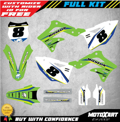 Custom Decal Kit for Kawasaki KXF 450 (2014-2016) - DELTA STYLE Stickers