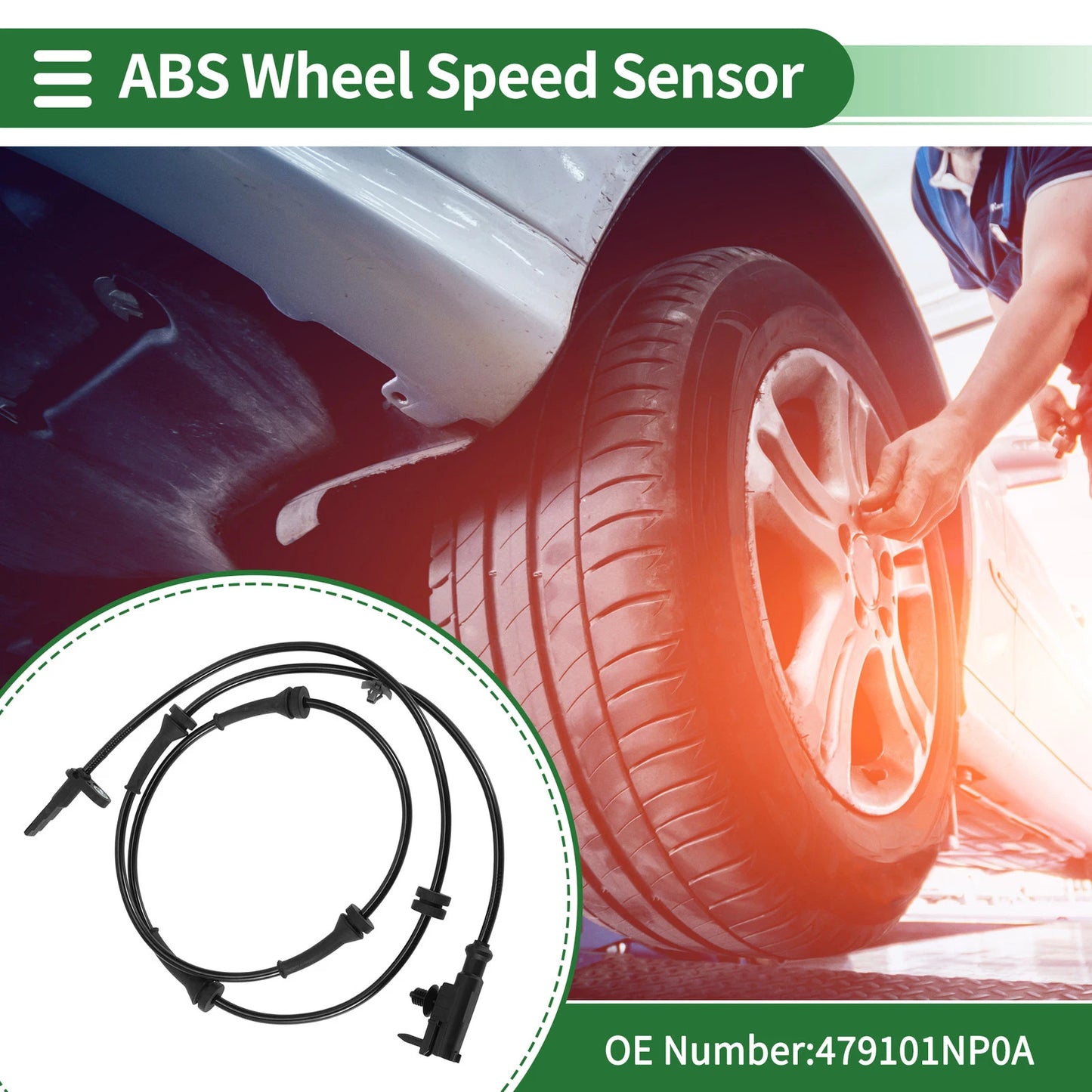ABS Wheel Speed Sensor for Infiniti M35 3.5L M45 Front Left Right