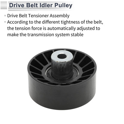 Drive Belt Idler Pulley for Ford Transit (2006-2014) Black 1 x Piece