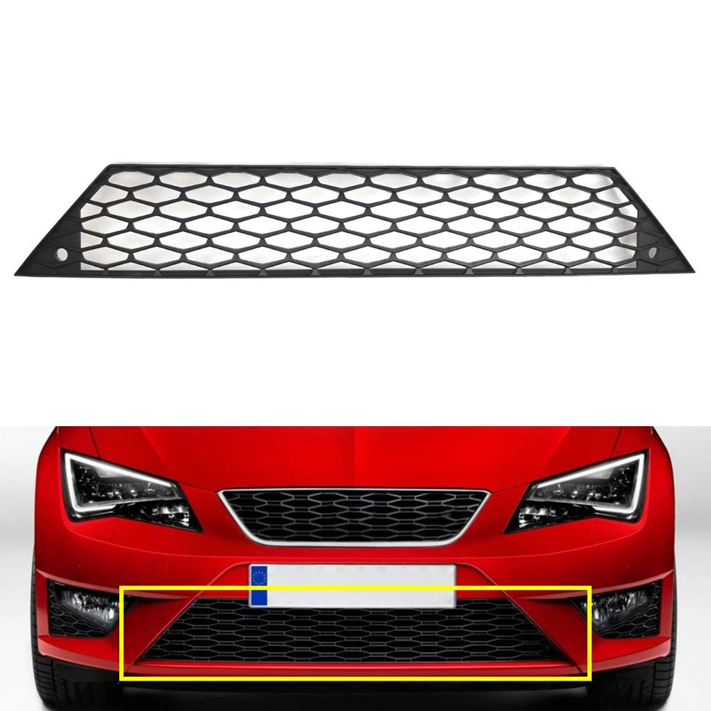 Matte Black Front Lower Bumper Grille for Seat Leon FR (2013-2017)