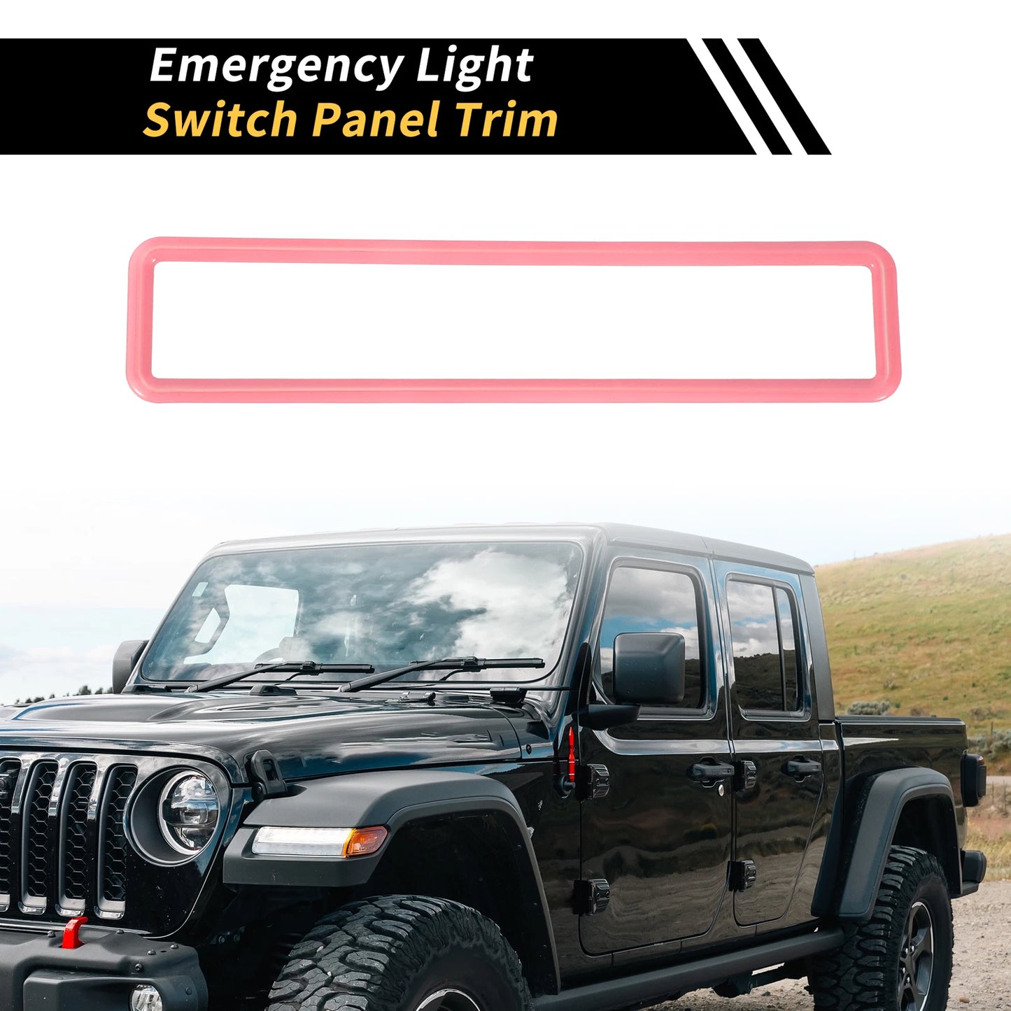 Emergency Light Switch Panel Trim for Jeep Wrangler JK (2011-2017) Pink