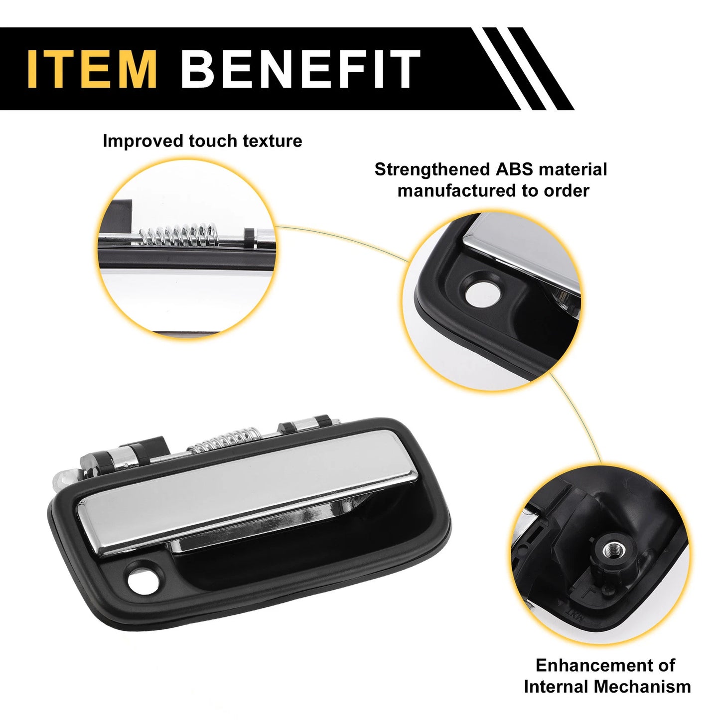 Front Right Exterior Door Handle for Toyota Tacoma (1995-2004)