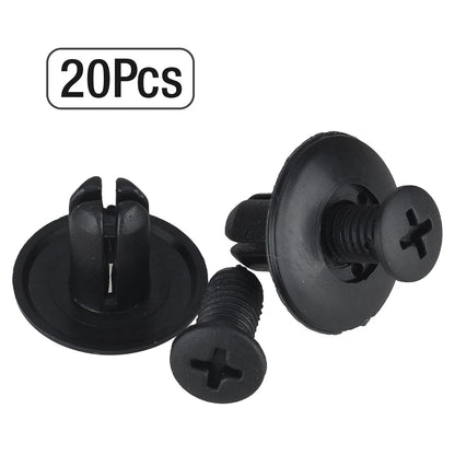 100pcs Clip Trim Push Pin Rivet Bumper Door Panel Retainers for Car