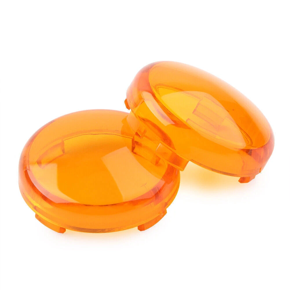 Yellow Turn Signal Lens Light Cover Guard for Harley Touring Softail Dyna