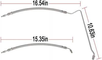 Trim Tilt Ram Hoses for Mercruiser Alpha One Gen II