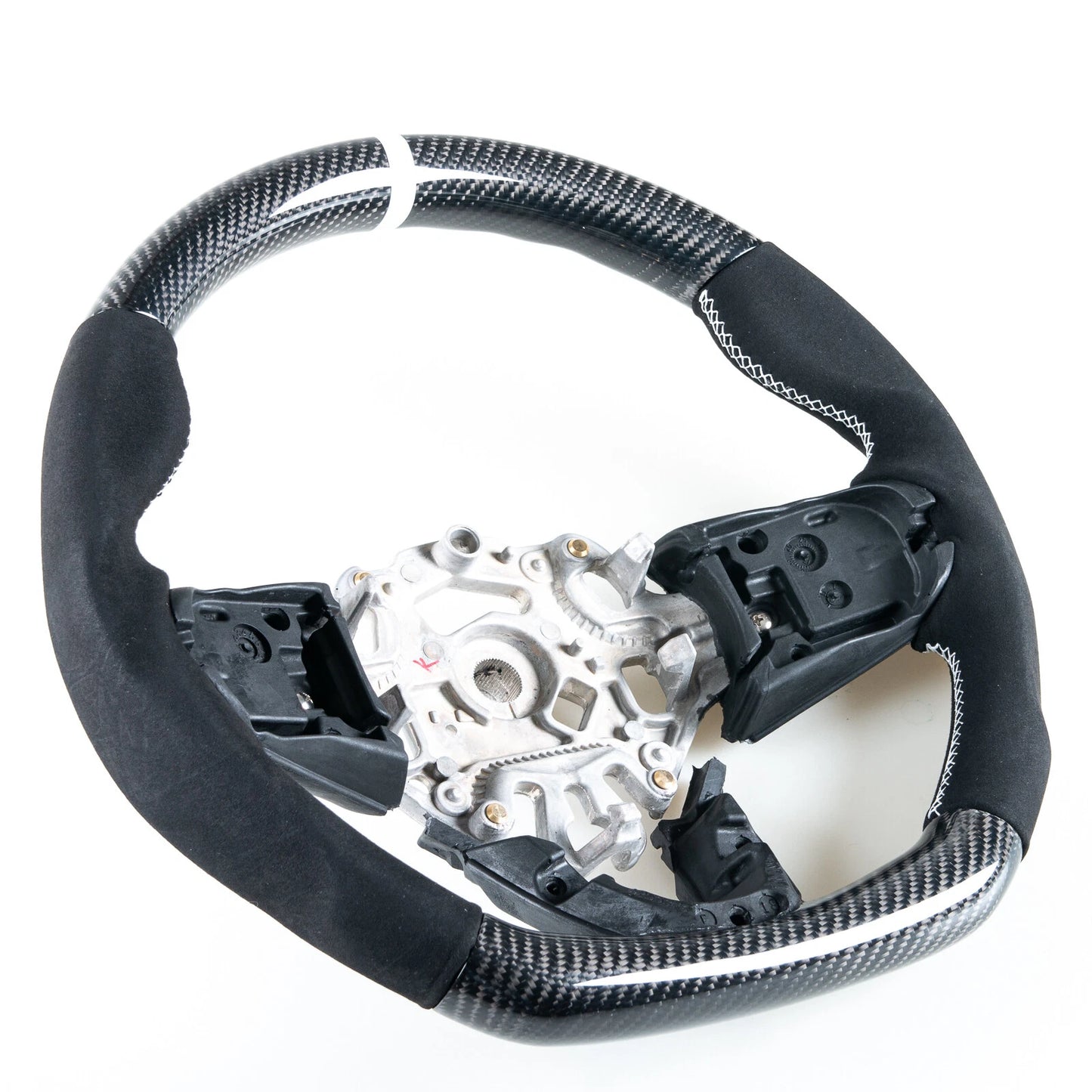 Flat Bottom Carbon Suede Steering Wheel for Mini F54 F55 F56 F57 F60 F61 (2014-2023)
