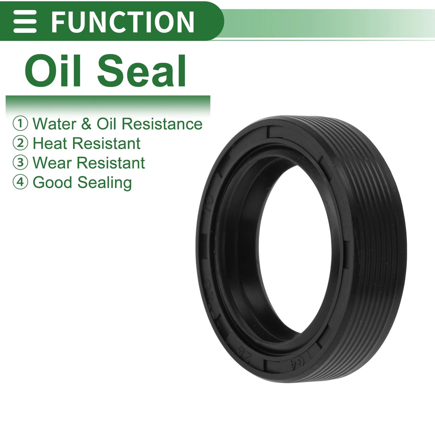 Oil Seal 28x40x10mm NBR Rubber Black for Make Model