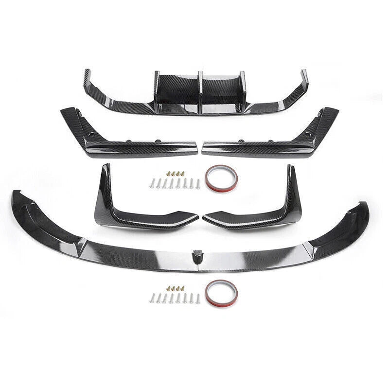 Carbon Fiber Bumper Diffuser Lip Spoiler for 2015-2020 BMW F80 M3 F82 M4