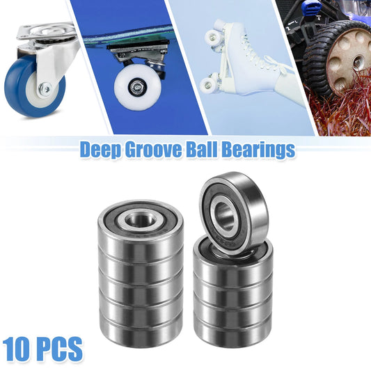 10 x 10x30x9mm Double Rubber Sealed Auto Deep Groove Ball Bearings for Car