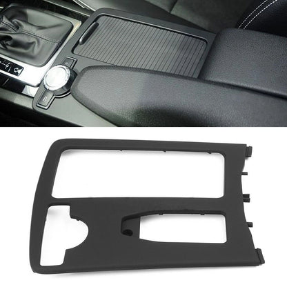 1x Black Center Cup Holder Cover for Mercedes Benz W204 C/E Class (2007-2014)