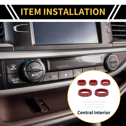 Air Conditioner Volume Switch Knob Cover Ring for Ford Maverick (2022-2024)