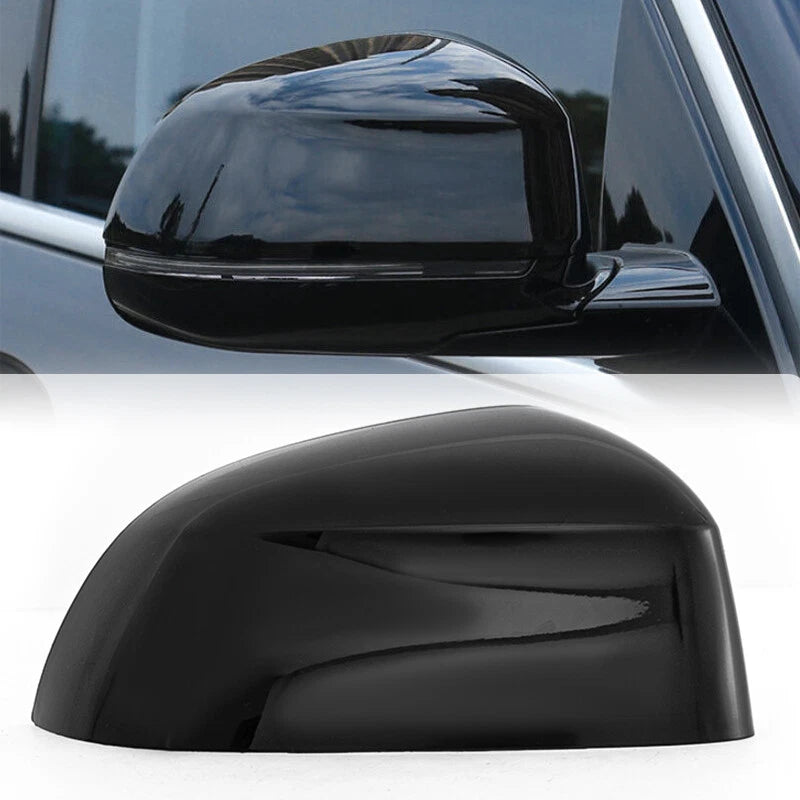 Black Passenger Side Mirror Cover Cap for BMW X3 X4 X5 X6 X7 G01 G02 G03