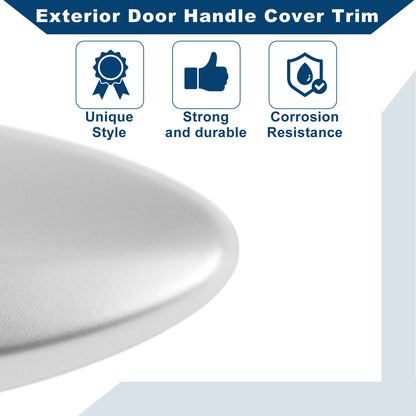 Exterior Door Handle Cover Trim for Lexus IS250 (2006-2013) Silver ABS