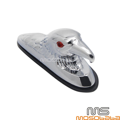 Motorcycle Front Fender Eagle Head Ornament for Harley Davidson, Suzuki